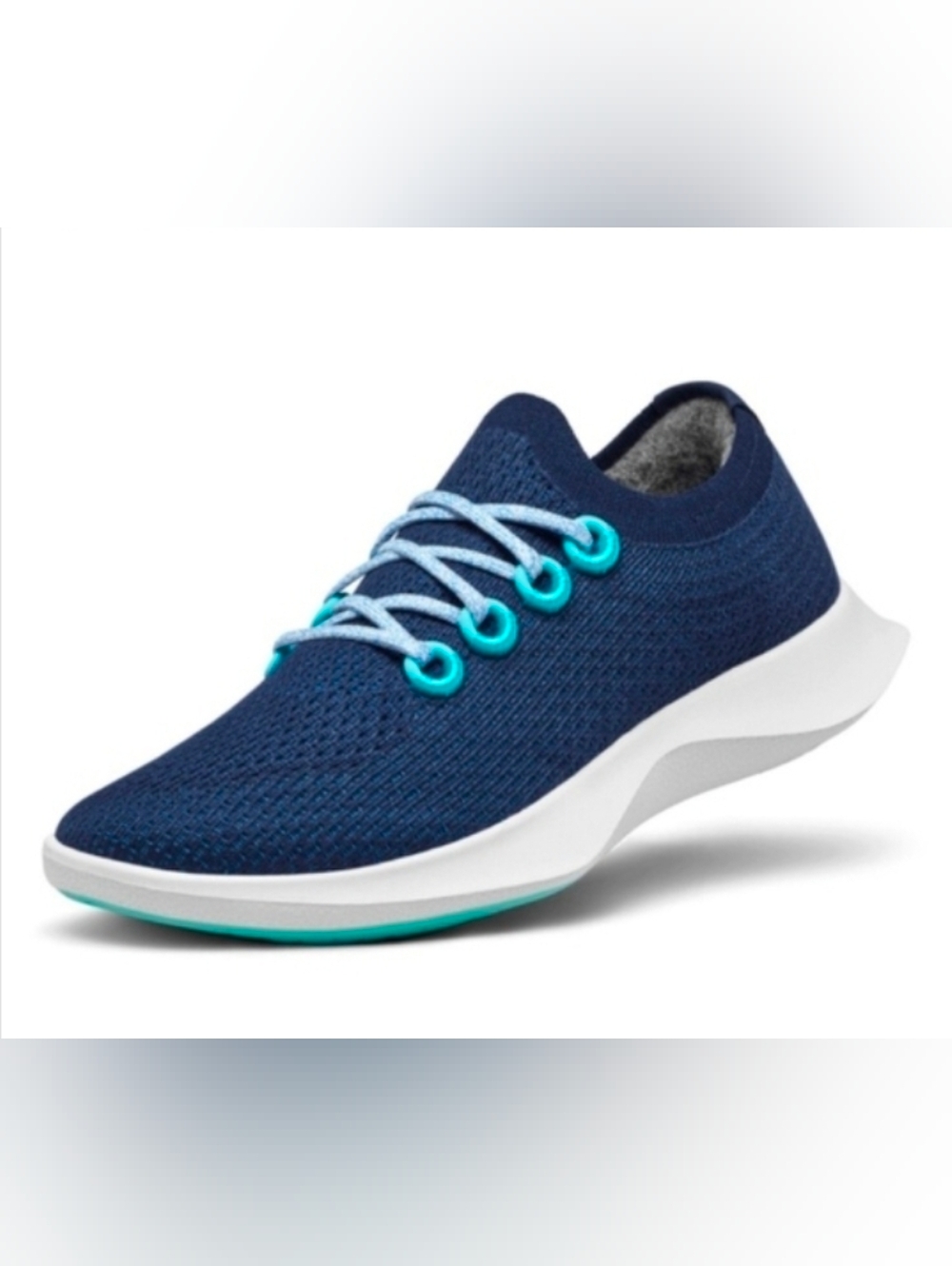 ALLBIRDS 'Tree Dasher 1 Crest' Blue Athletic Sneakers Size 10.5 Pre-owned